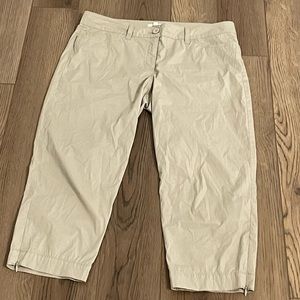 ❤️Eileen Fisher Pants‎ Womens PM Ankle Capri Khaki
